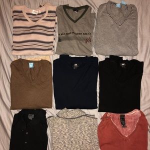 9 old sweaters & T-shirts for low price. Armani